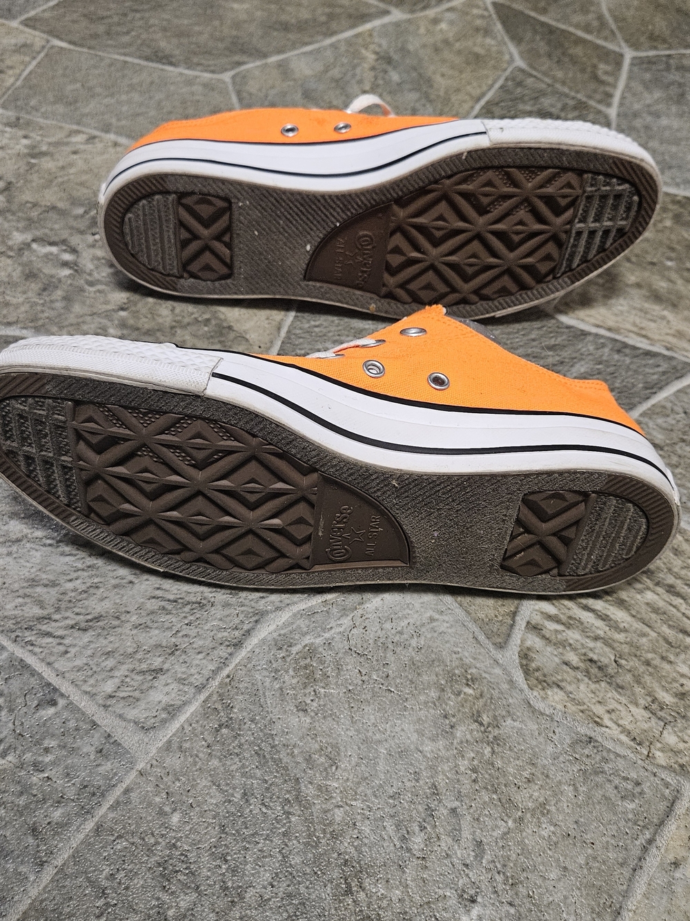 Converse NEON Orange Low Top Sneakers - Picture 9 of 9